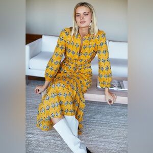 Emerson Fry Frances Dress Marigolds Yellow Organic